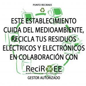 pegatina de punto ReciRAEE