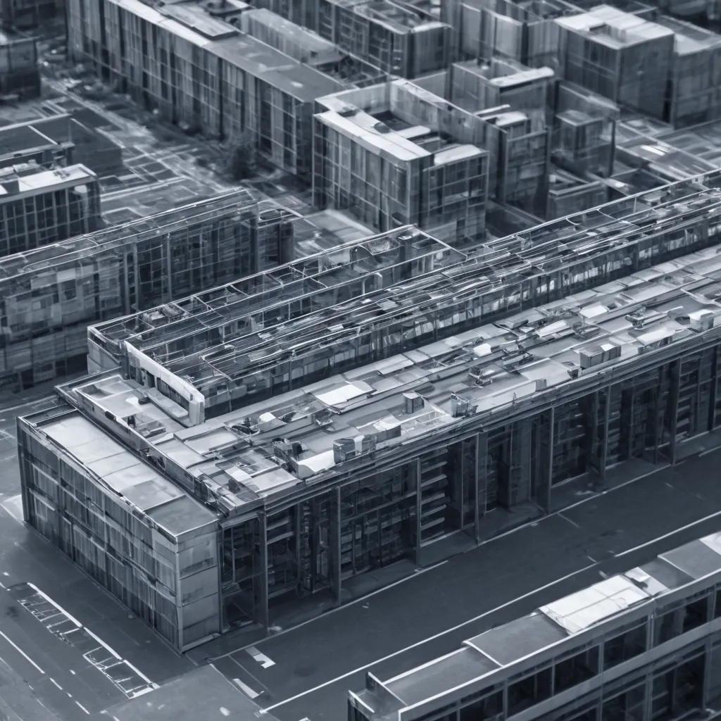 Polígono industrial de reciclaje de RAEE centrado en la servitización, futurista