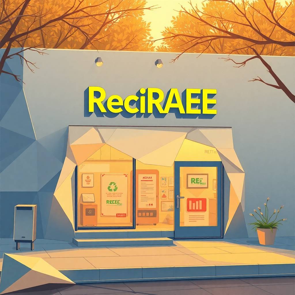 Nave de ReciRAEE, empresa navarra de reciclaje de RAEE