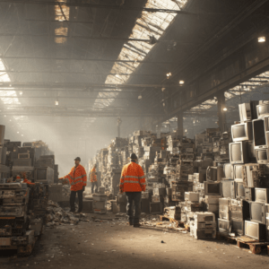 reciclaje de residuos electrónicos y gestión de RAEE en Europa